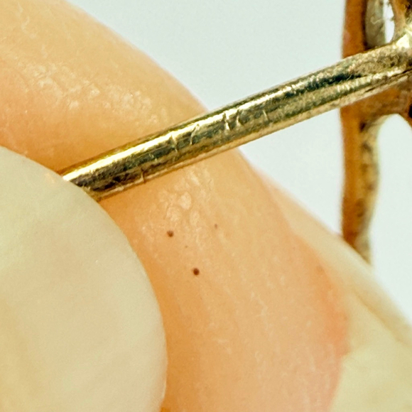 Estate 14K Solid Gold Brutalist Abstract Sculptural Web Drip 2.6" MCM Earrings - Picture 5 of 11